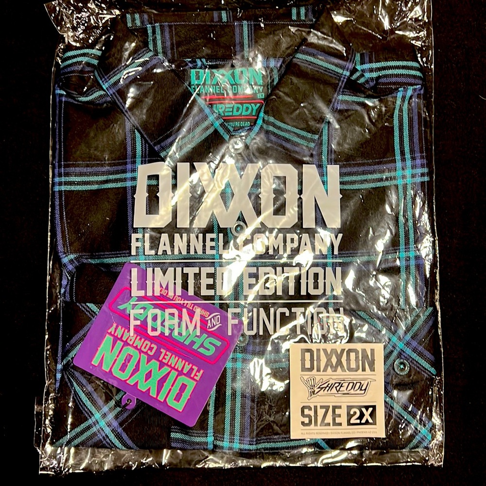 DIXXON Flannel Co. “Shreddy” NIB. NWT. Original packaging. Never opened. 2X